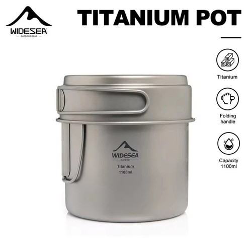 Camping portable mug - camping, titanium