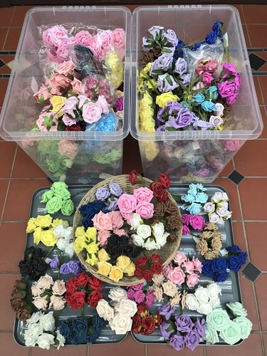 Rose bunches 70 - bunches, stems