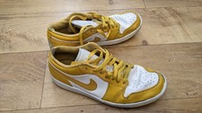 Nike Air Jordan 1 Low Lace Up Pollen 553558-171 Mens Sneakers Trainers Size 9.5