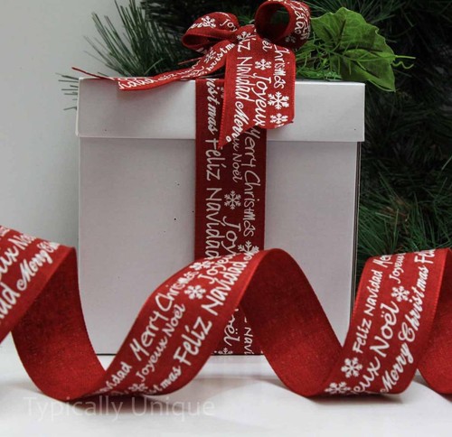Metres christmas ribbon red - metres,