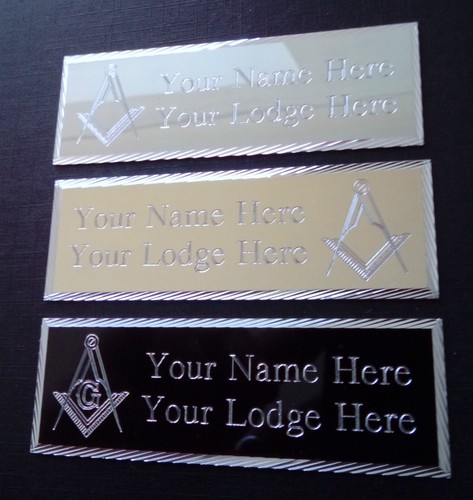 Engraved x 25mm masonic - x,