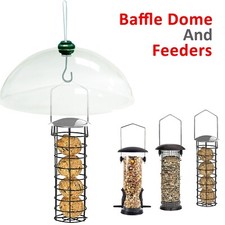 Bird Feeder Station Baffle Dome Squirrel Stealing Bird Seed Peanut Feeders Guard