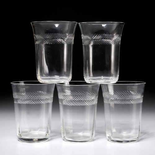 Vtg etched crystal - crystal, border
