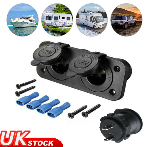 12v dual socket cigarette - 12v,