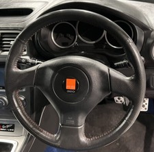 SUBARU IMPREZA STI STEERING WHEEL RB320 RED STITCHING HAWKEYE