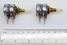 QTY OF  2  DUAL  CONCENTRIC  100K  LINEAR  DUAL  GANG  POTENTIOMETERS