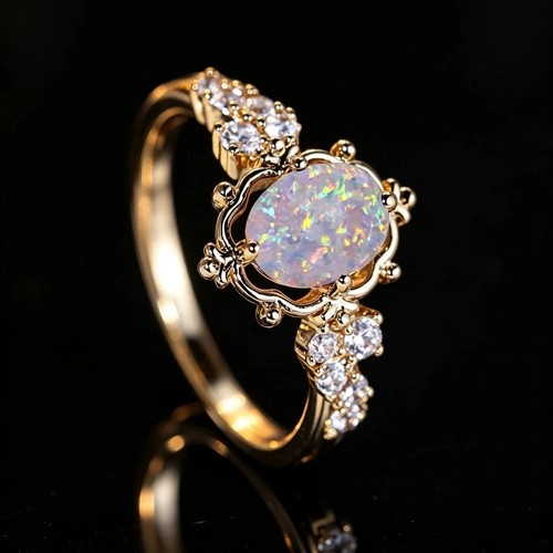 Vintage white fire - vintage, oval