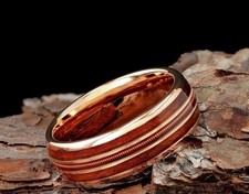 Guitar String Ring Wood Inlay