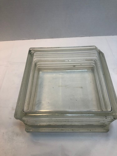 Vintage glass block - block, x