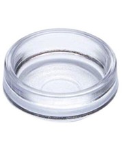 8x Large Clear Castor Cup Furniture Feet 60mm