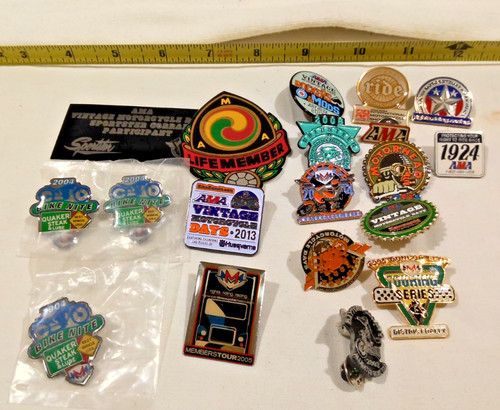 Lot biker pins - of,
