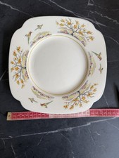 Vintage/Art Deco Tea Set Cake / bread plate. Tams Ware Poppy.VGC. Hand Painted.