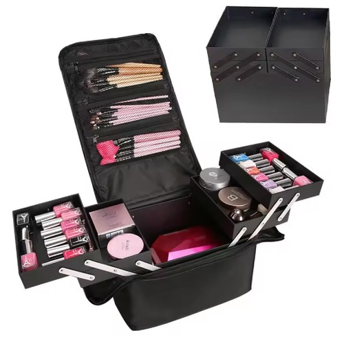 Extra large vanity case beauty - case,