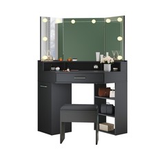Black LED Dressing Table