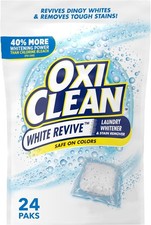 OxiClean White Revive Laundry Whitener and Stain Remover Power Paks, 24 Count