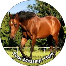 Horse Brown Personalised Cake