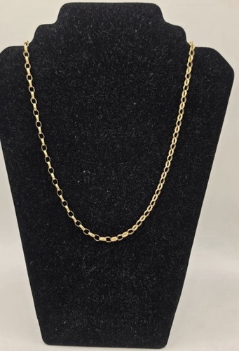 9ct gold belcher cable - 9ct,