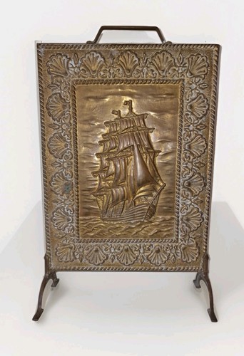Gold brass ship - &, shell
