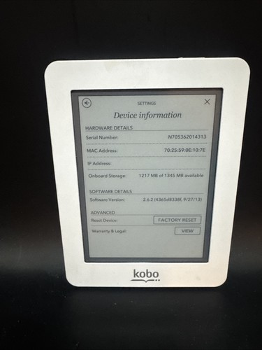 Kobo touch ereader - kobo,