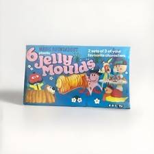 Sealed Box VINTAGE Magic Roundabout 6 Jelly Moulds Dougal Florence & Dylan 1973