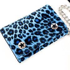 Leopard Print Bikers Wallet