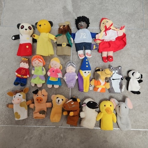 20x finger puppets - finger, bundle
