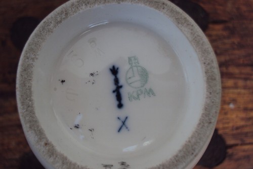 Kpm scepter vase - vase, porcelain