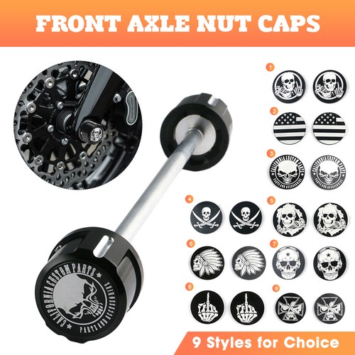 Front axle nut caps covers - axle, +