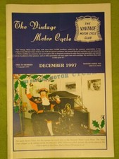 THE VINTAGE MOTOR CYCLE / DEC