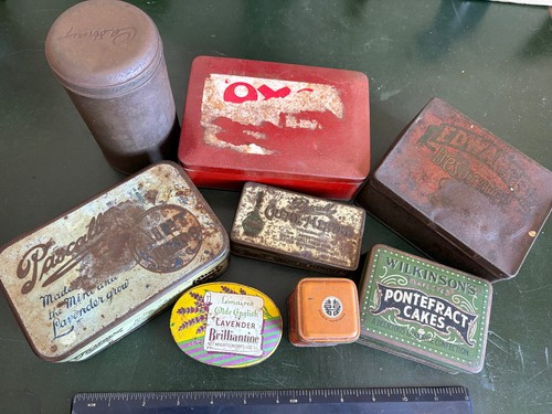 Vintage empty tins pascall - vintage,