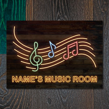 Personalised Neon Effect Music