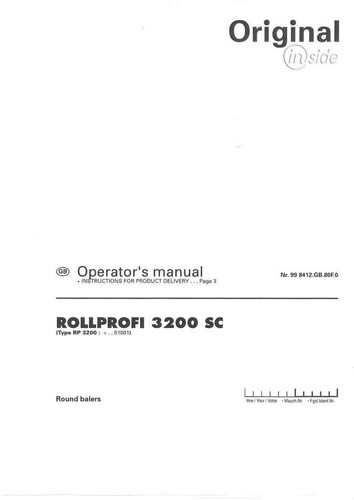 Pottinger round baler - pottinger,