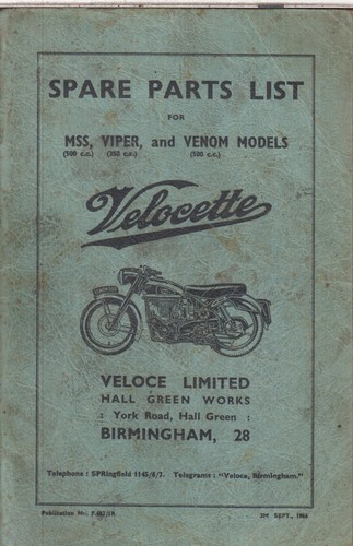 Velocette 350cc viper 500cc - viper,