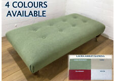 CUSTOM FOOTSTOOL -BED END STOOL - LAURA ASHLEY - KATRINA FABRIC - 4 COLOUR