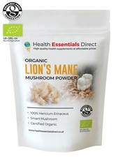 Organic Lions Mane Mushroom Powder (Smart Mushroom, Hericium Erinaceus)
