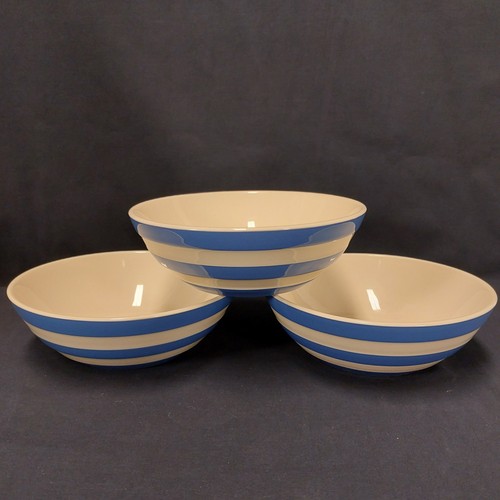 Cornishware blue white stripes - white,