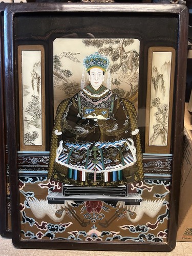 Vintage chinese reverse - vintage, glass