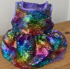 Build A Bear, Girls Sequin Dress. 