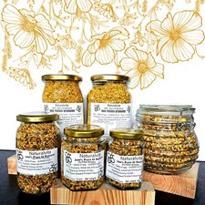 Pure Bee Pollen Granules in Glass Jar Premium Quality 100% Natural from Poland