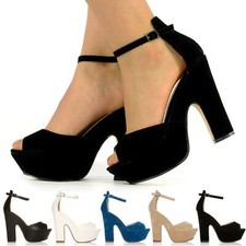 WOMENS LADIES PEEP TOE ANKLE
