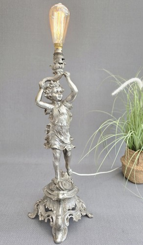 Vintage cherub lamp - cherub,