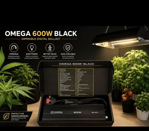 Omega black 600w digital - black,
