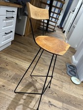 vidaXL 2x Solid Teak Wood Bar