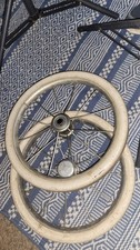 2 Vintage Wheels Possibly For Buggy Old Stroller