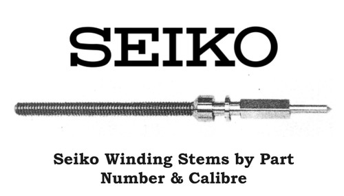 Seiko winding stem part - stem, by