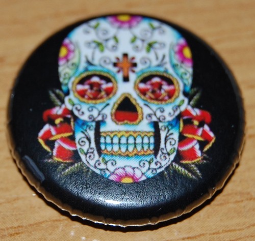 Sugar skull inch 25mm - skull, inch/25mm