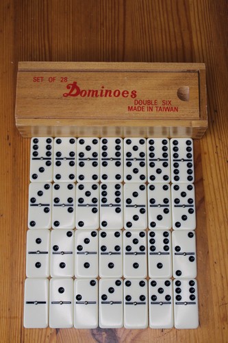 Set vintage double six - of, six'