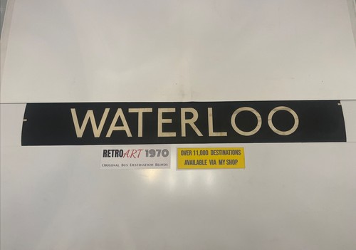 Waterloo london bus blind - london,