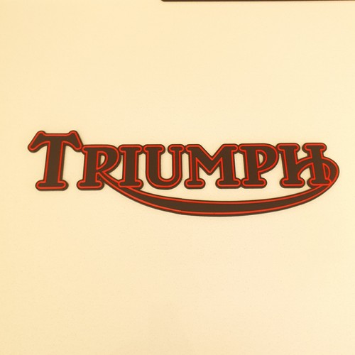 Triumph motorcycle logo - logo, 3d