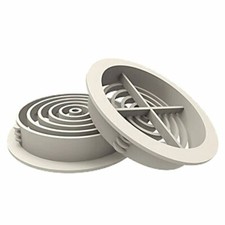 10 x 70mm White Plastic Round Soffit Air Vents / Upvc Push in Roof Disc / Fascia